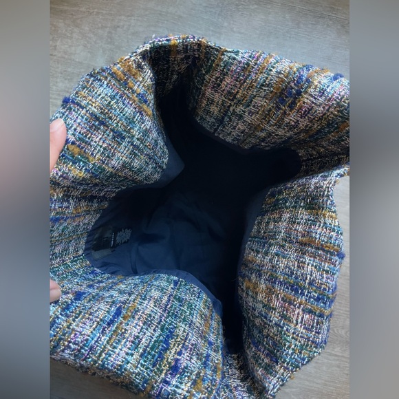 Anna Sui Tinsel Tweed and Denim Tote - Picture 7 of 8